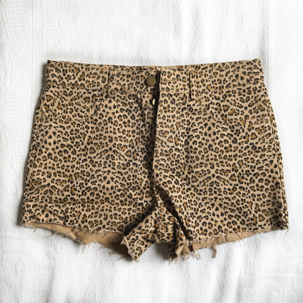 Leopard Print Women's Shorts